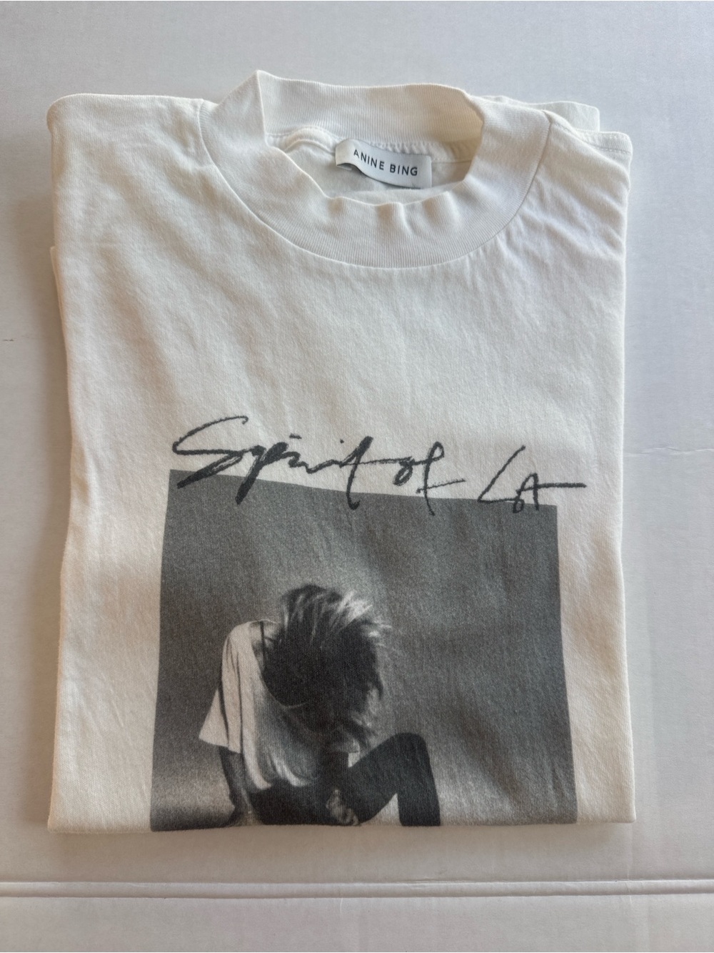 Anine Bing White 'Spirit of LA' Graphic Short Sleeve Tee - Picture 11 of 14